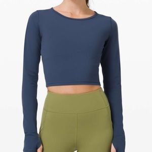 Wunder Train Cropped Long Sleeve Shirt